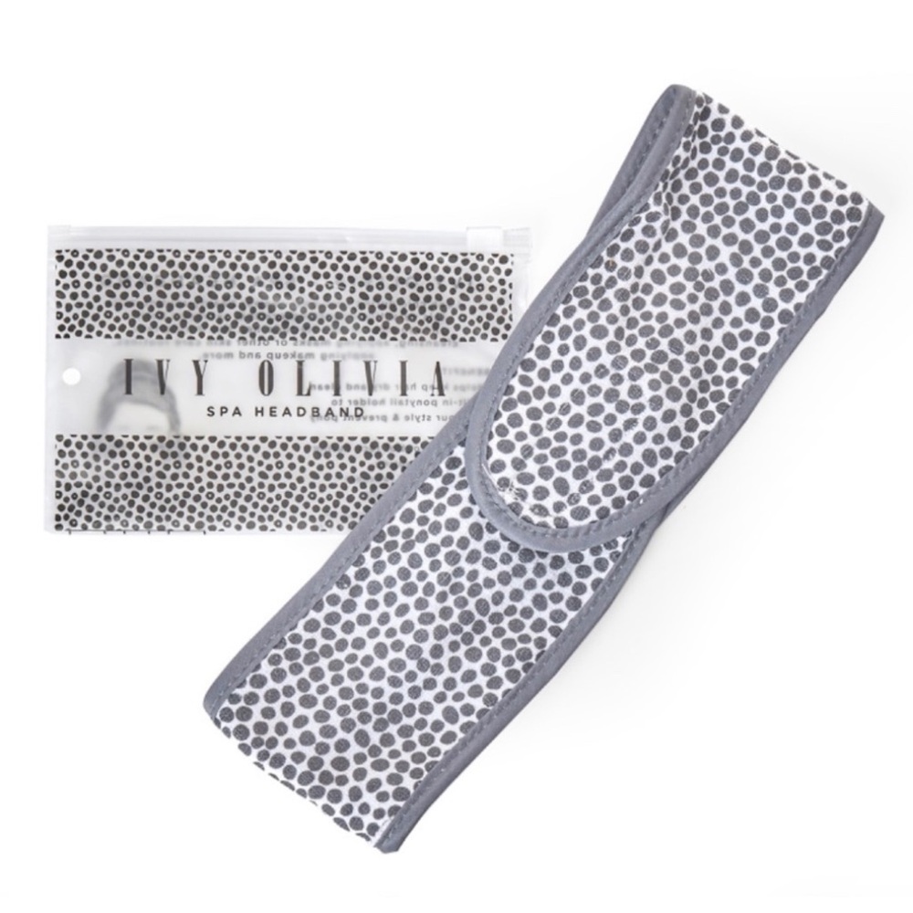 Ivy Olivia Spa Headband w/Built-In Ponytail Holder